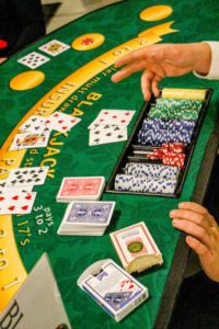 Image of Blackjack Table with Dealer