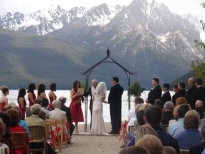Image of Wedding Ceremony at Redfish Lake