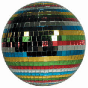 Mirror Ball Multi-Color 12in w/motor