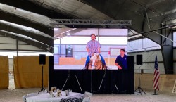 16'x9' LED Video Wall with 16 ft. crank stands & Video Tech