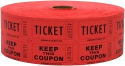 Ticket - Double Raffle 2000 roll