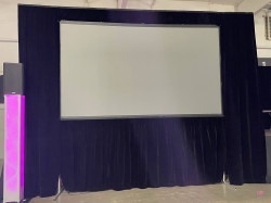 8x14ft Front/Rear Screen w/drape kit 16:9 Widescreen format