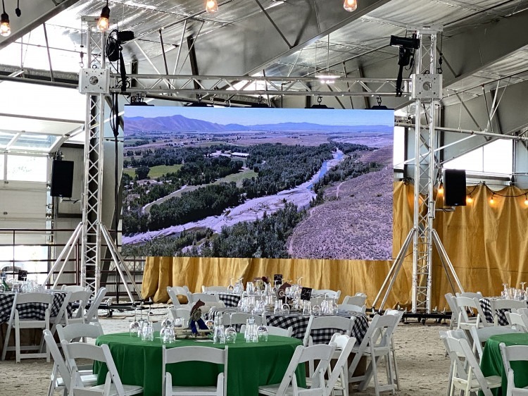 16'x9' LED Video Wall w/ Truss, Ground Support, Audio and Vi 16'x9' LED Video Wall w/ Truss, Ground Support, Audio and Vi