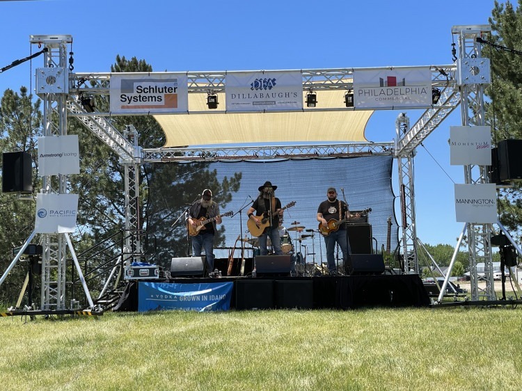 16x16 Stage Medium Concert Package, Shade Sail w/ Tech 16x16 Stage Medium Concert Package, Shade Sail w/ Tech